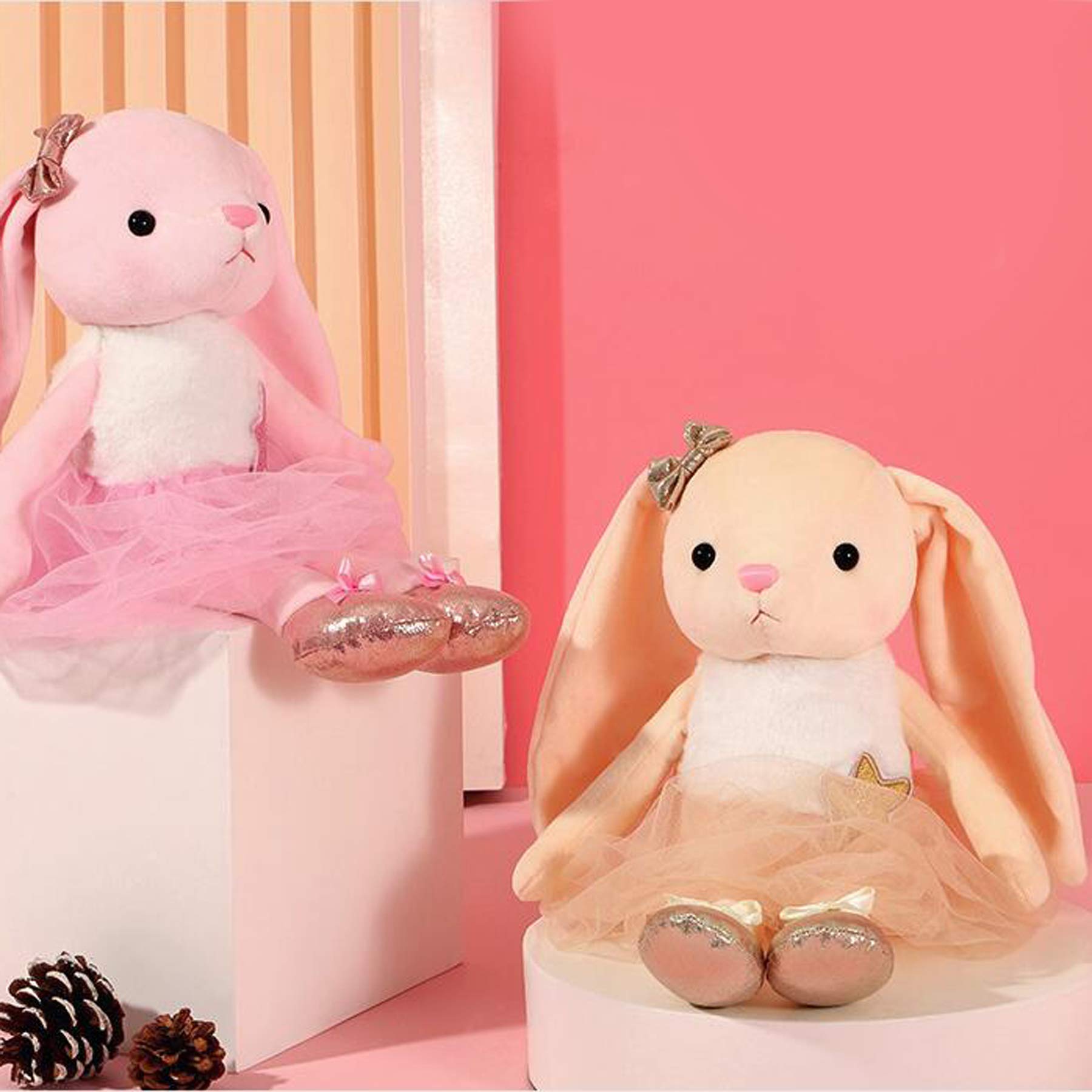 Amazon.co.jp: Ruzucoda バレリーナ人形 ぬいぐるみ バニー