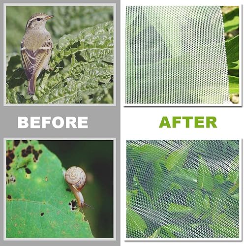 Miniatura 4 de YBB 13.1 x 9.8 pies, barrera de insectos para jardín, cubierta gruesa para mosquitos, mosquitos, pájaros, malla para caza, ciego, jardín, malla para