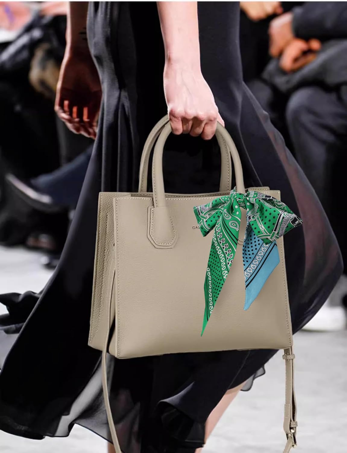 Mulberry silk Scarf hair ribbons for hair handbag scarf Tie Bundle Scarf Neckerchief Head Scarf for women 2"*35" - Image 4