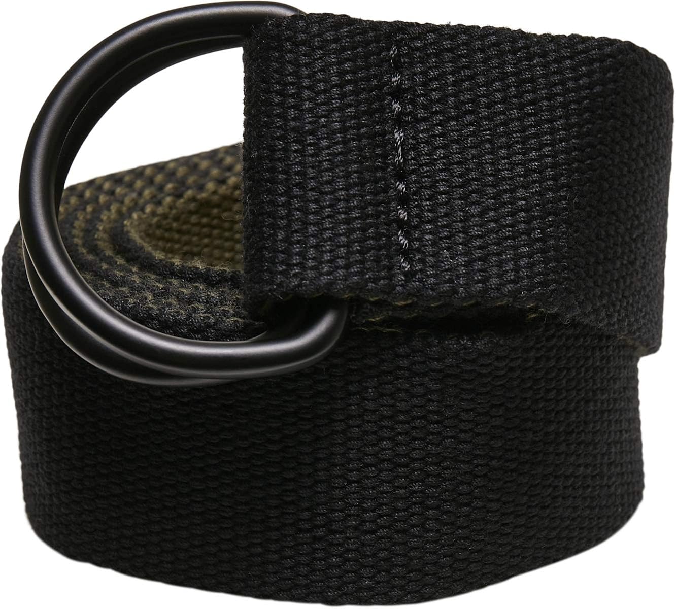 Urban Classics Easy D-ring Belt 2-pack, Cinturón Unisex Adulto, Black/olive/white/pepple, Talla Única Paquete De 2