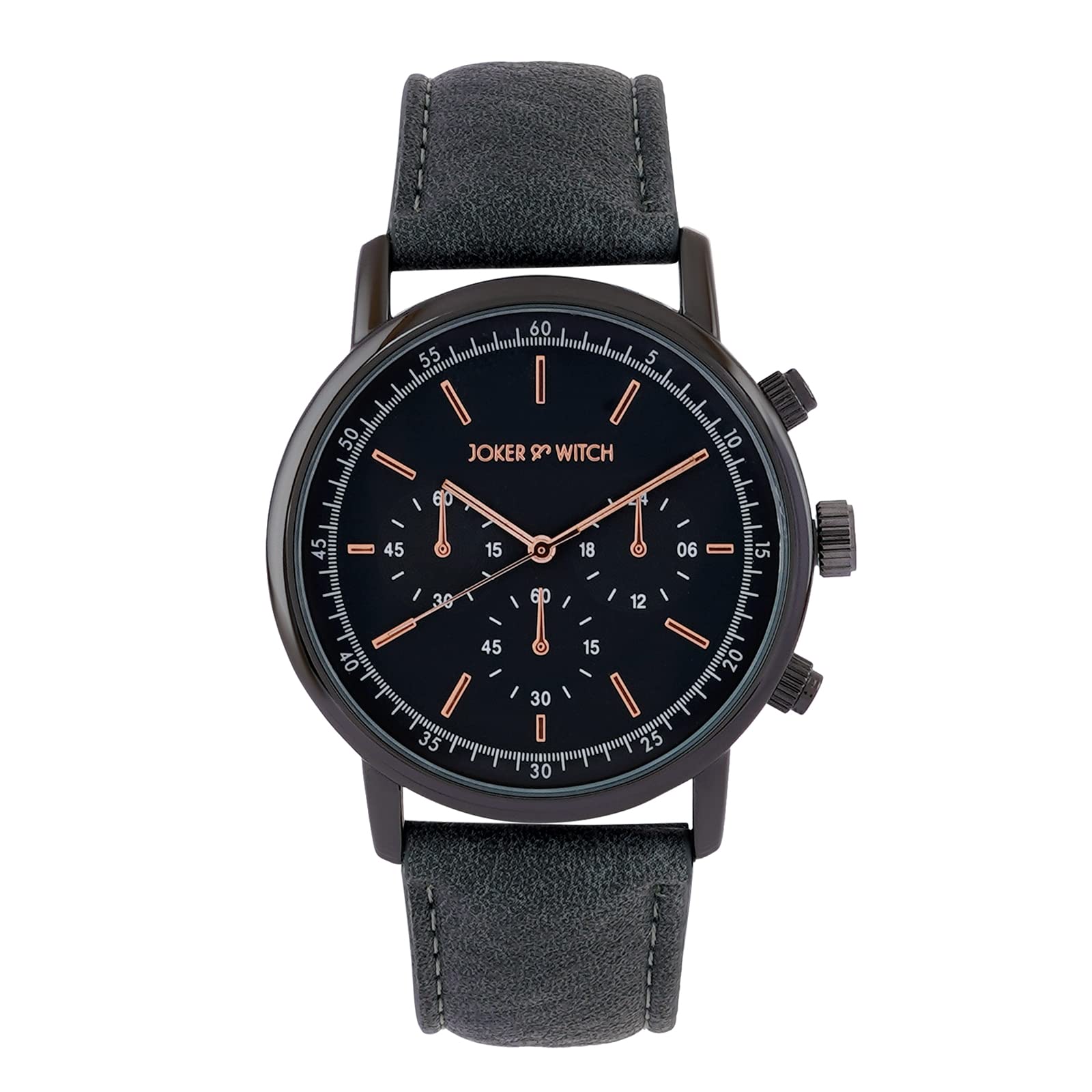 Joker & Witch Leather Laanda Grey Dial Grey Pu Analogue Watch For Men, Gray Band (B0C69VLWWH) Amazon Price History, Amazon Price Tracker