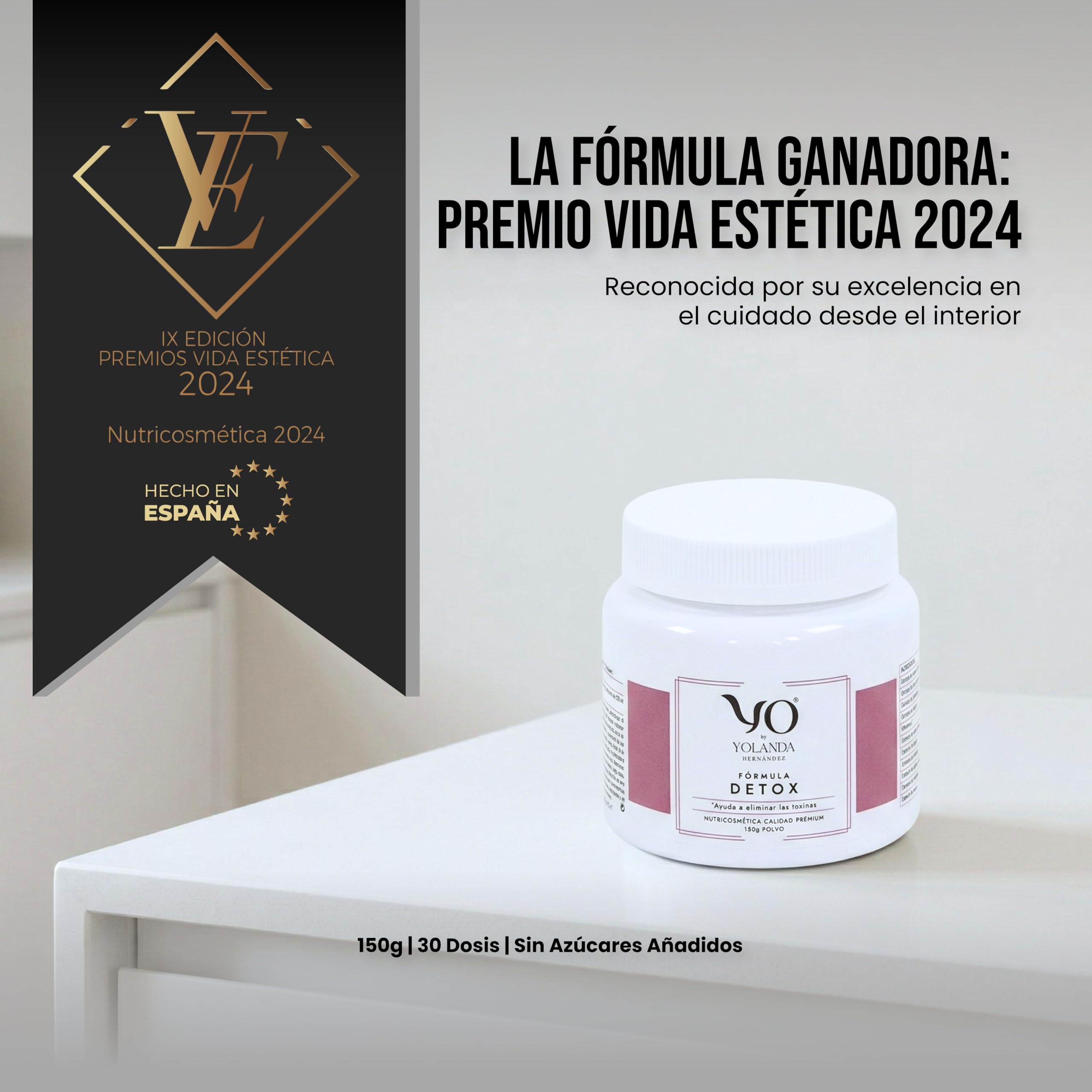 YO Fórmula Détox | Bebida Drenante en Polvo | Depuración y Quema Grasa | Extracto de Higo Chumbo y Alcachofa con Vitamina C | Sabor agradable 150 Gramos (Fórmula Detox)