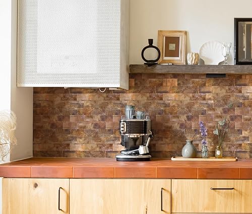 Miniatura 7 de Yipscazo - Salpicaduras de azulejos de acero inoxidable para pared de cocina