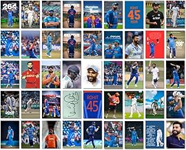 Good Hope - Rohit Sharma Posters Wall Collage Kit– 45 Mini Posters (4x6 Inch) With Motivational Quotes | For Room Wall Decoration, Living Room Bedroom Boys Gift Fan| Cricket Lover Cricketers Wall Decor Covers 30x36 Inch Area