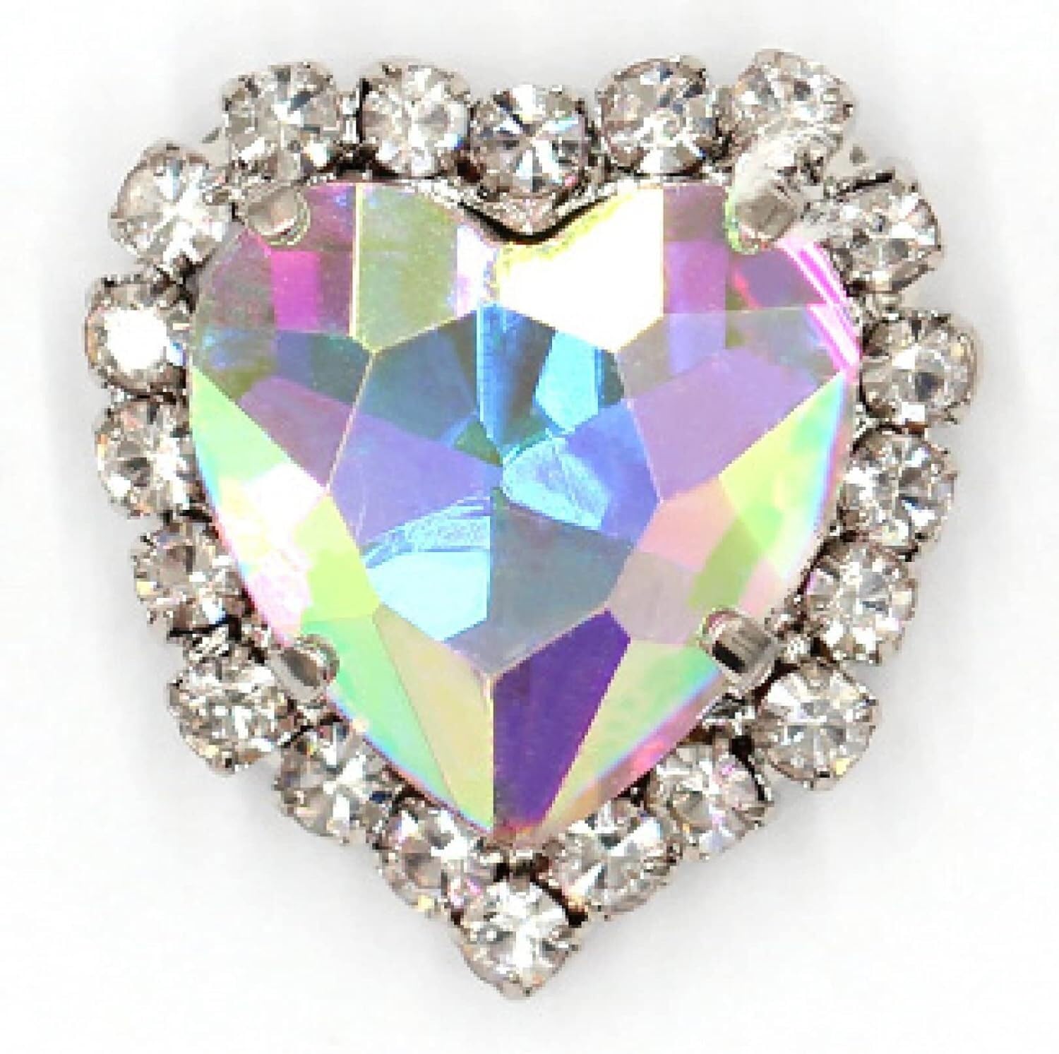 Collezione Di Gemme A Forma Di Cuore In Cristallo Colorato Ad - Foto 5