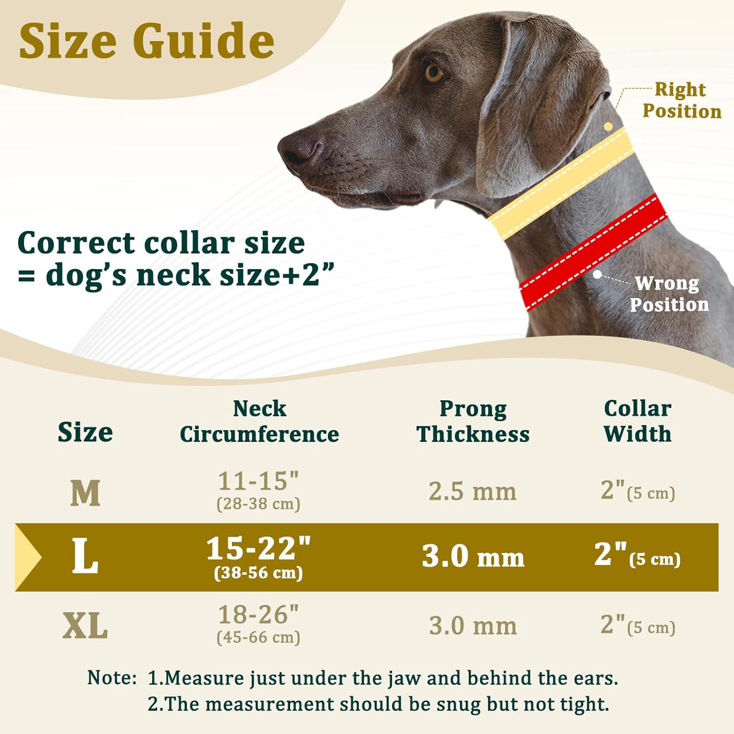 Mayerzon Prong Collar for Large Medium Dogs, Patented Reflective Pinch Collar with Metal Buckle, No Pull Adjustable Hidden Covered Dog Walking Training for Pitbull German Shepherd Doberman(Black, L)