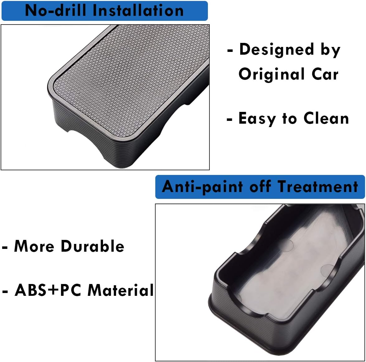 Moonlinks Compatible with GMC Sierra/Chevy Silverado Stake Pocket Covers 2019-2022,Bed Rail Stake Pocket Hole Plug Caps for Sierra Denali/SLE/SLT/AT4/Base and Silverado High Country/LT/LTZ (2 Pieces)