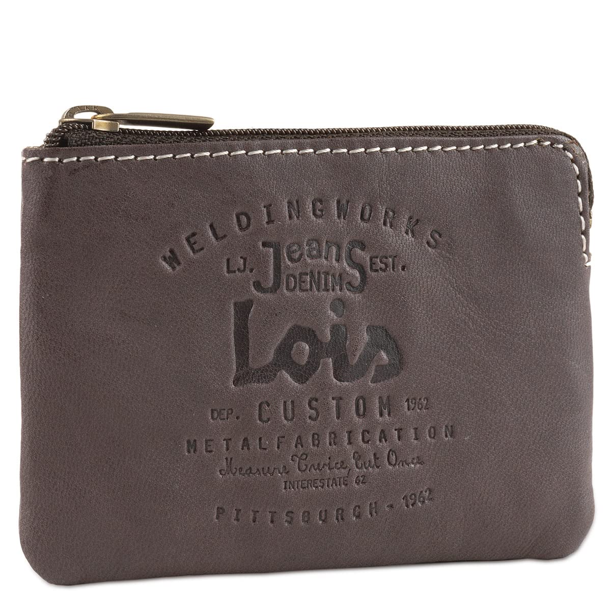 Lois - Porte-Monnaie Homme, Porte-Monnaie Homme Cuir Compact RFID pour Usage Quotidien, Petit Porte-Monnaie en Cuir Au Design Fonctionnel pour Pièces Et Essentiels