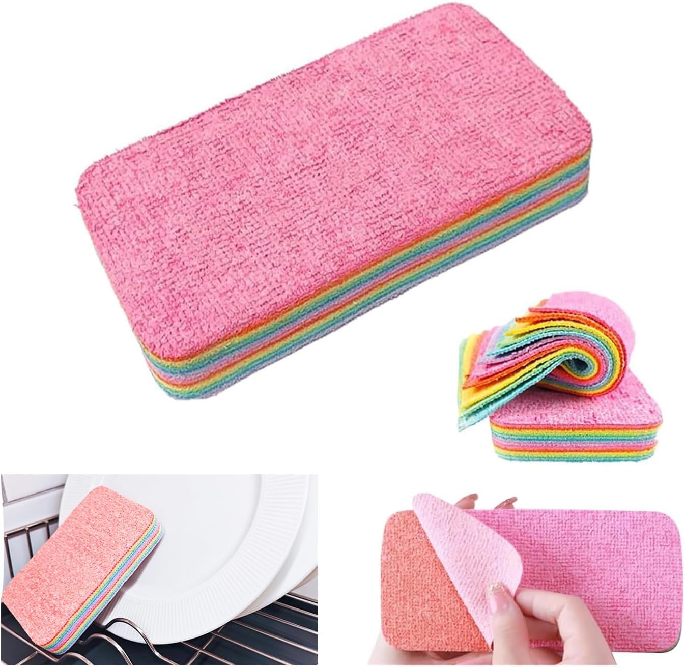 See full amazon price history chart for TCCO ENTERPRISE Zero Scratch Scrub Sponges,12-Layer Tearable Rainbow Rag, Reusable Dual Sided Dish Sponge,Rainbow Scrub Sponge, Multi-Purpose Cleaning Rag for Cars, Glass, Furniture TCCO ENTERPRISE Zero Scratch Scrub Sponges,12-Layer Tearable Rainbow Rag, Reusable Dual Sided Dish Sponge,Rainbow Scrub Sponge, Multi-Purpose Cleaning Rag for Cars, Glass, Furniture (B0D14VVXBG) Amazon Price History, Amazon Price Tracker