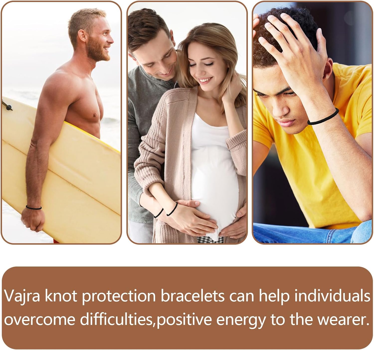 Lucky And Protection Bracelet,Red String Bracelet for Men Women,Hand Braided Rope Thread,Surfer Bracelet for Girl Son Teenage - Image 7