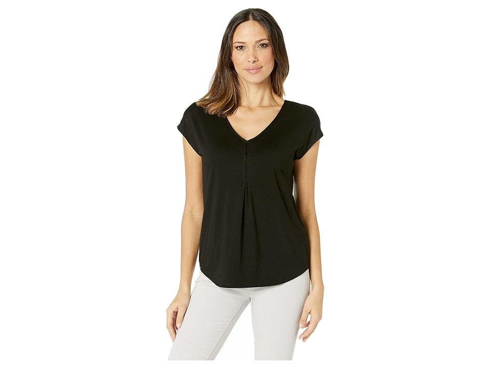 

Lisette L Montreal Sienna Fabric Lace Back Top (Black) Women's Sleeveless