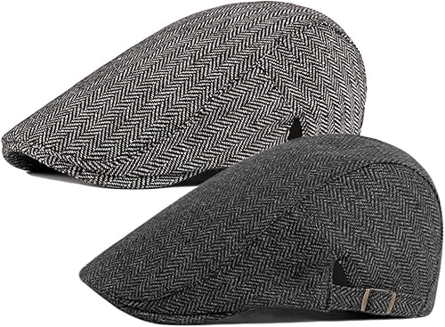 paquete de 2Algodón para hombre gorra plana Ivy Gatsby gorra sombrero