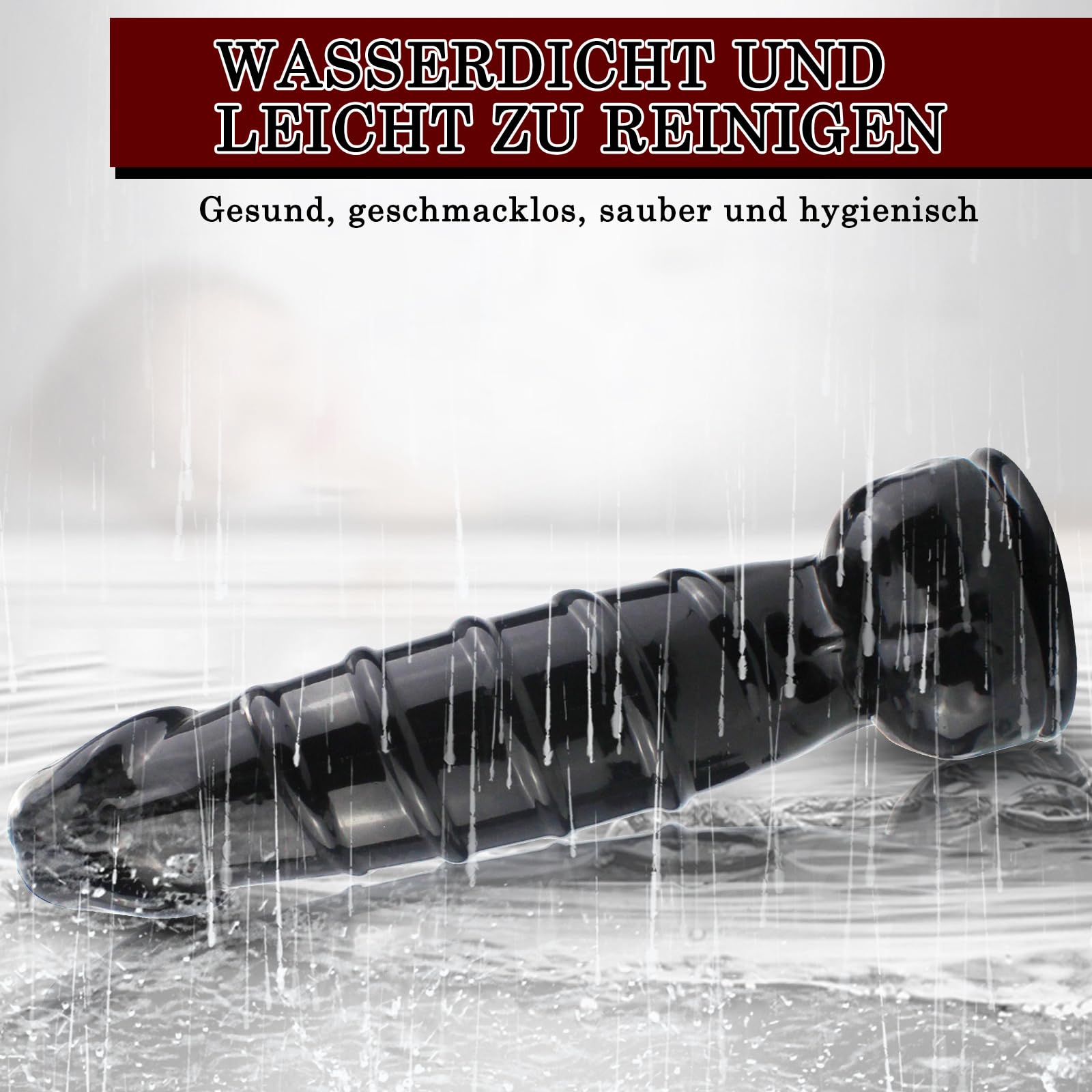 BDSMYEE dildo gigante dildo mostruoso anale con ventosa giocattolo sessuale erotico per donne giocattolo sessuale da solista per donne estremamente duro (L)
