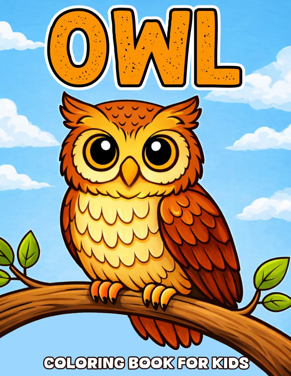 Owl Coloring Book for Kids: Cute, Big and Easy Owl Coloring Pages for Kids