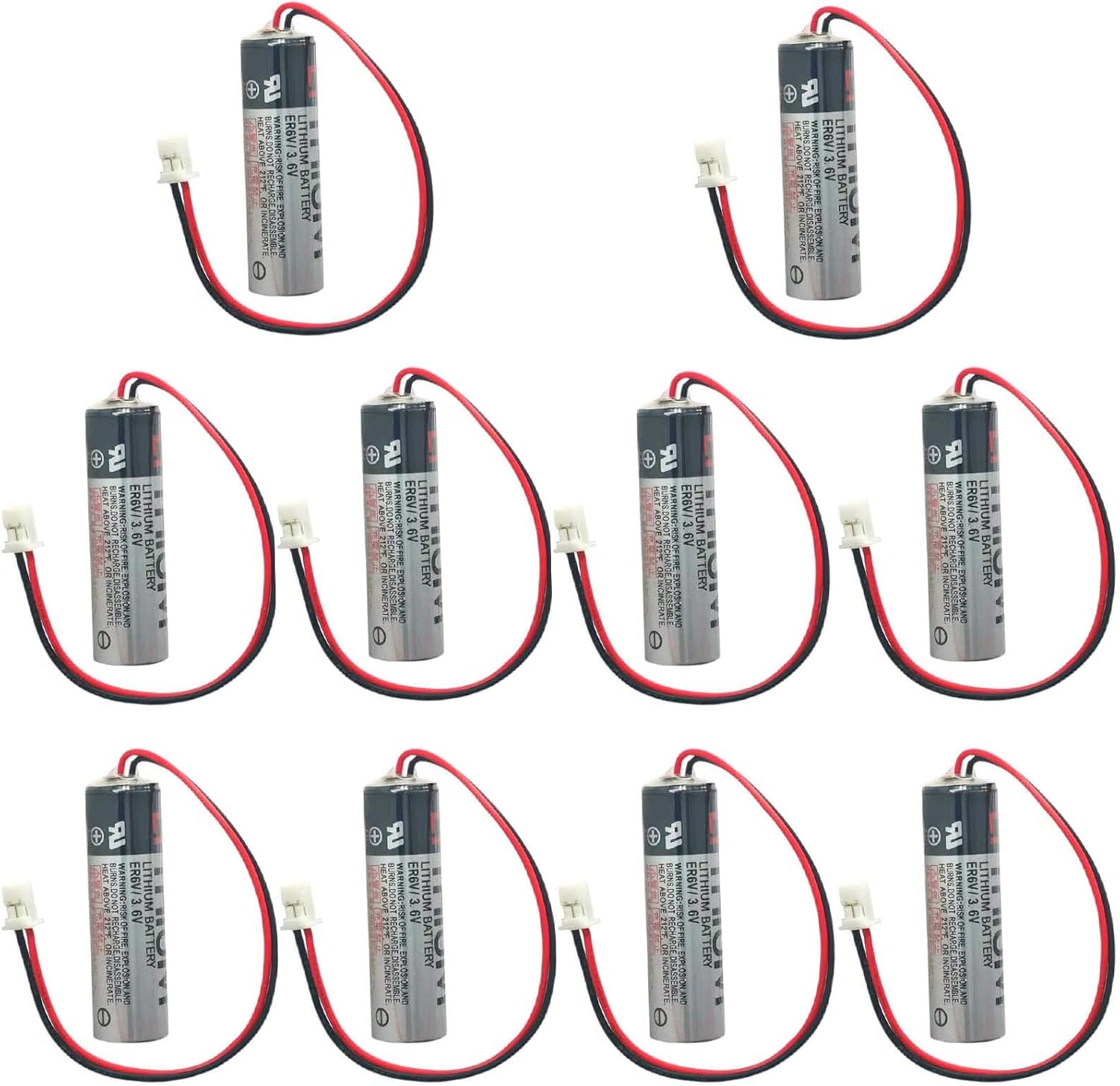 10pcs ER6VLY 2400mAh ER6V/3.6V Battery for Fuji NXT2 Head Battery H1021H ER6VLY NXT H12.V12.H24 3.6V ER6V
