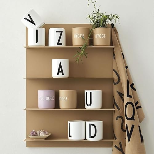 Miniatura 6 de Design Letters Taza de café de porcelana (A-Z)  Tazas de café con iniciales  Vaso utilizado como soporte para bolígrafossoporte para cepillos de