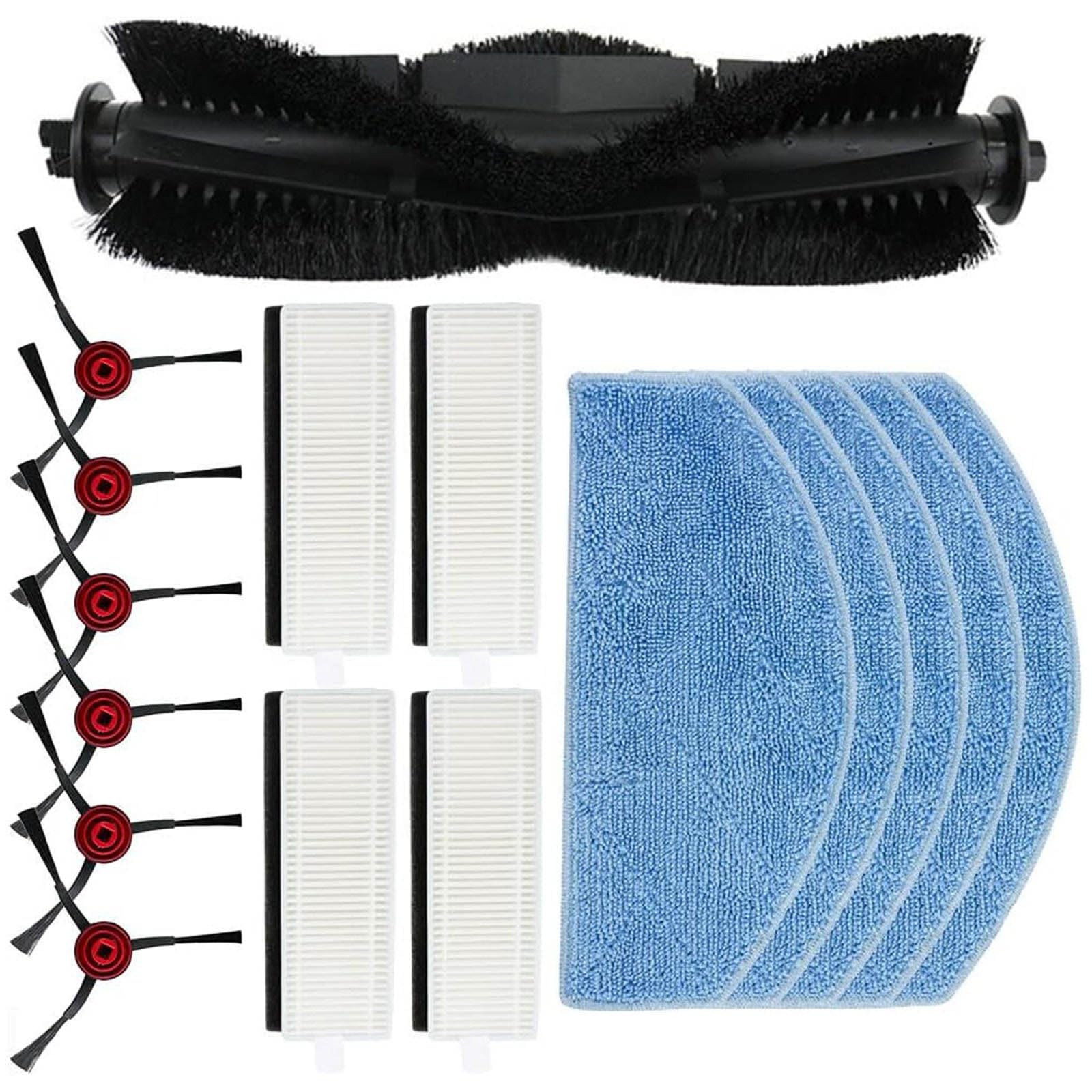 Tsophreniq Vacuum Cleaners Filter Sweeping Robot Side Brush Sweeping Robot Mopping Pad Main Brush Suitable for Cleaning Efficiency Side