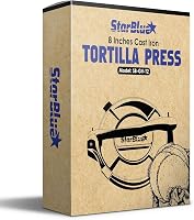 StarBlue 20 cm-es öntöttvas tortilla sajtó konyhai prés 7