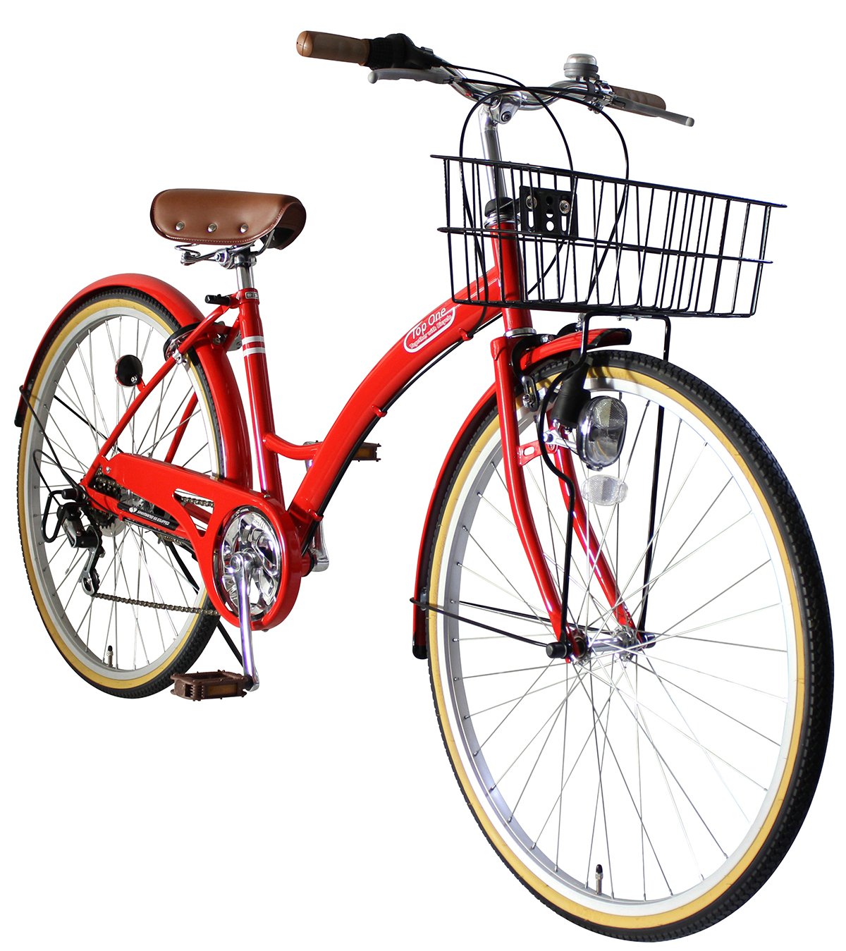 Amazon | トップワン(TOP ONE) 26インチシティサイクル シマノ製6段