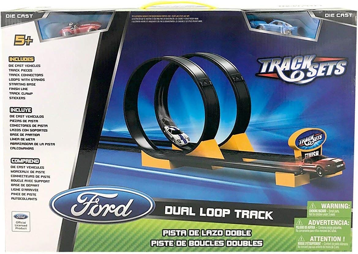 JAMN Products DBL Loop Track Set with 2 Die Cast Cars