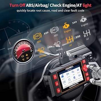 FOXWELL NT604 Diagnostic Code Reader Tool with NT301 Plus OBD2 Scanner Battery Tester for Check Engine Light