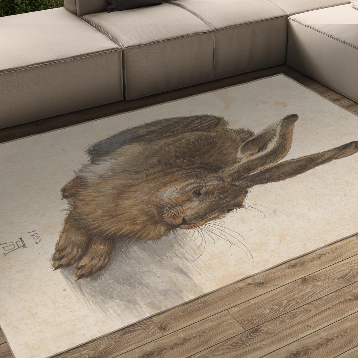 Tapis de lapin pour espace tres frequente tapis lavable grand salon