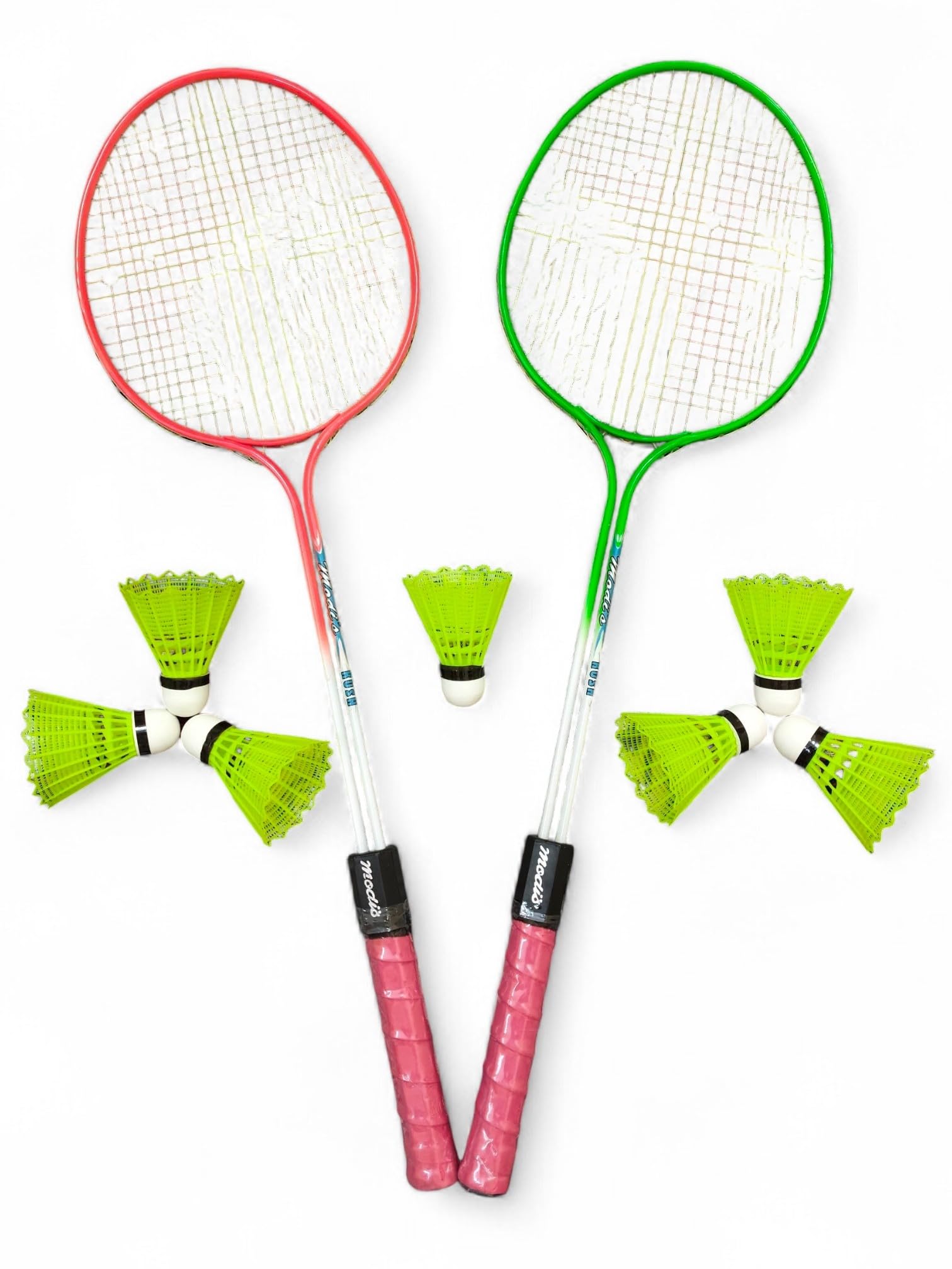 Badminton Racquet Combo of 7 Plastic Shuttle-image-47