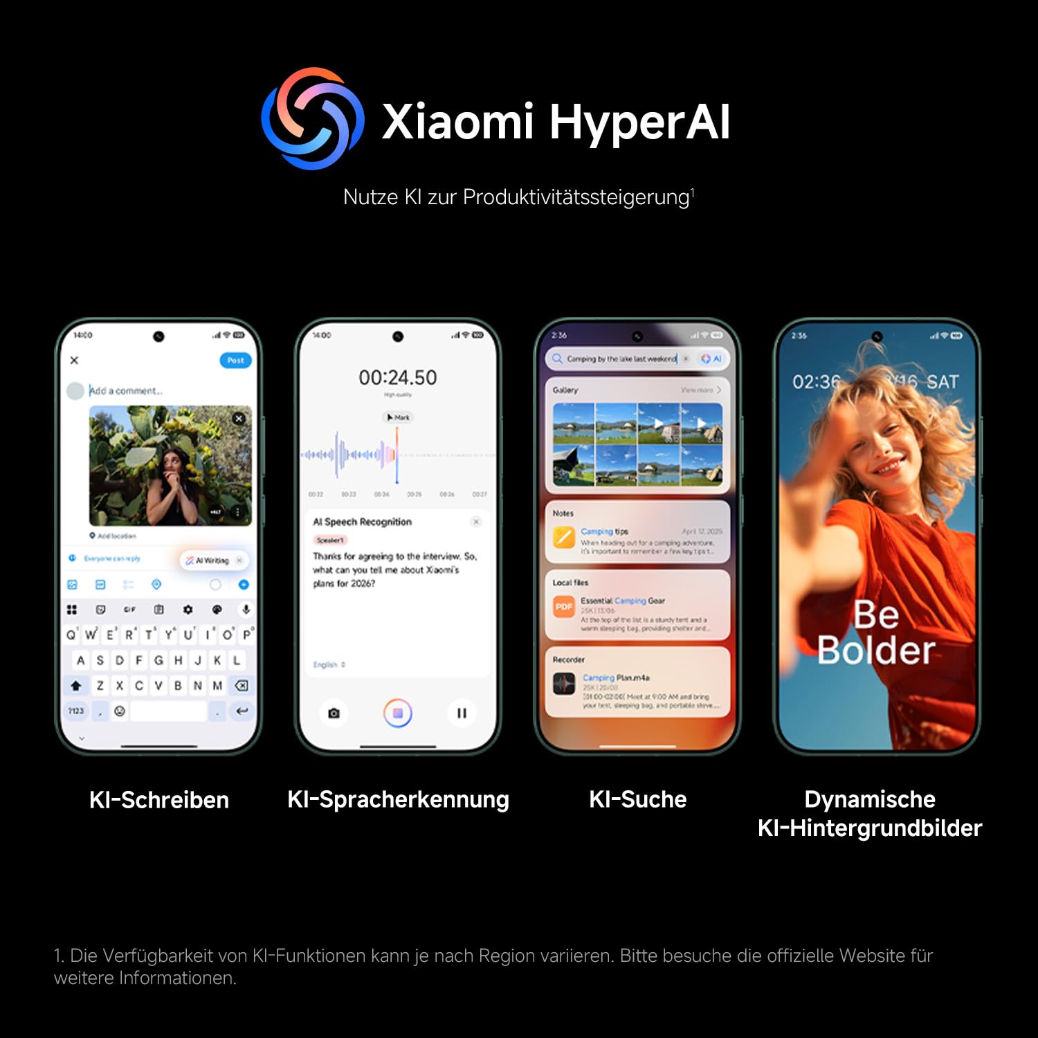 XIAOMI 17 Smartphone, 12GB RAM + 512GB Speicher, Leica Summilux Optik, Light Fusion 950 Bildsensor, 6330mAh Akku, HyperAI Handy mit Android, Venture Grün, 3 Jahre Garantie