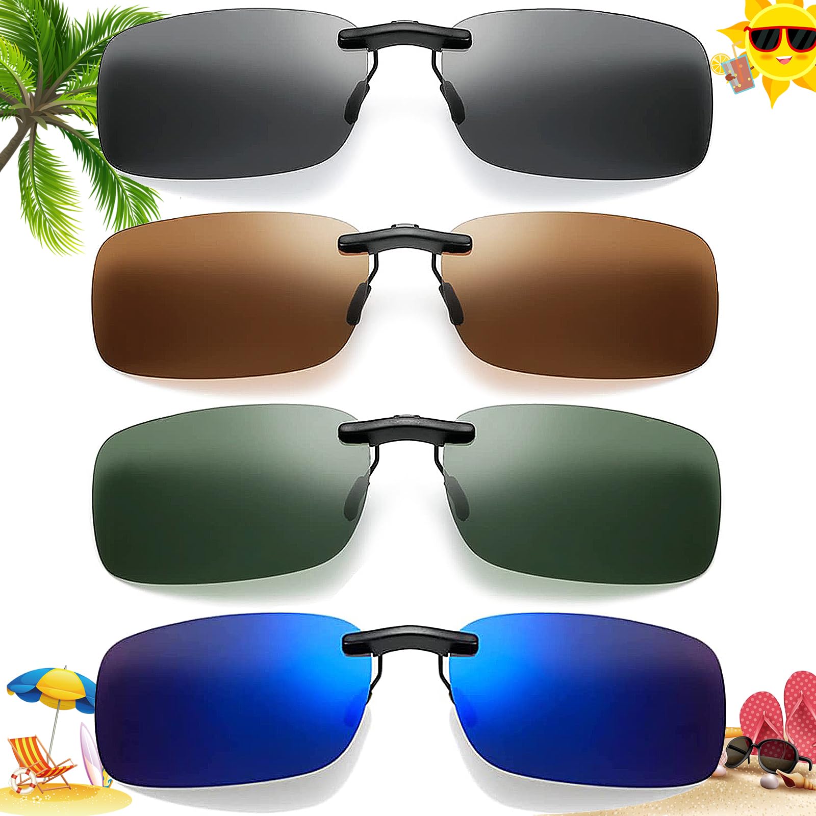 LUFF Clip Occhiali Da Sole Polarizzata Per Occhiali Da Vista - Ideale Per Guida E Sport - Foto 3