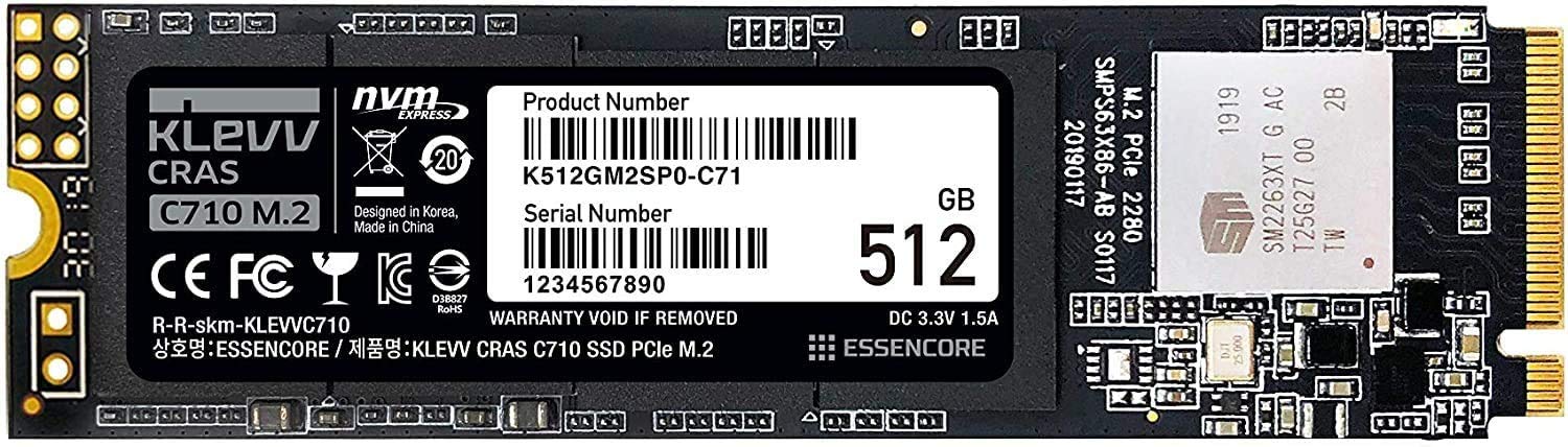 Amazon | 【セット買い】エッセンコアクレブ KLEVV SSD 512GB CRAS