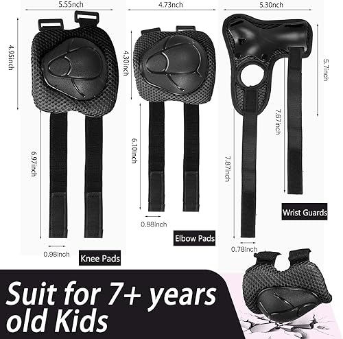 Miniatura 6 de Juego de casco de bicicleta para niños, casco ajustable para niños de 3 a 15 años, para niños, niñas, jóvenes, multideporte, bicicleta, patinaje,