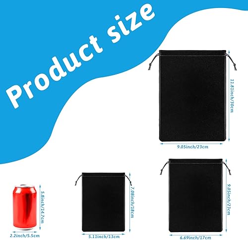 Miniatura 2 de Junkin 18 piezas de almacenamiento de juguetes para adultos, bolsa plegable multiusos, bolsas de camping, bolsas con cordón ajustable, bolsa de