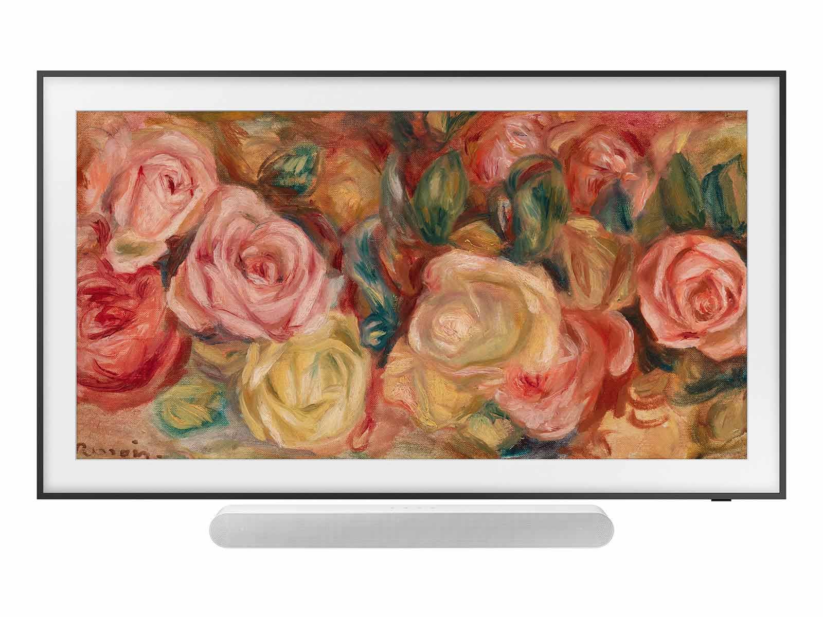 SAMSUNG 75-Inch Class QLED 4K LS03D The Frame Series Quantum HDR Smart TV (QN75LS03D, 2024 Model) w/ SAMSUNG S61D 5.0ch Soundbar w/Wireless Dolby Atmos Audio, All-in-One Design (Newest Model)