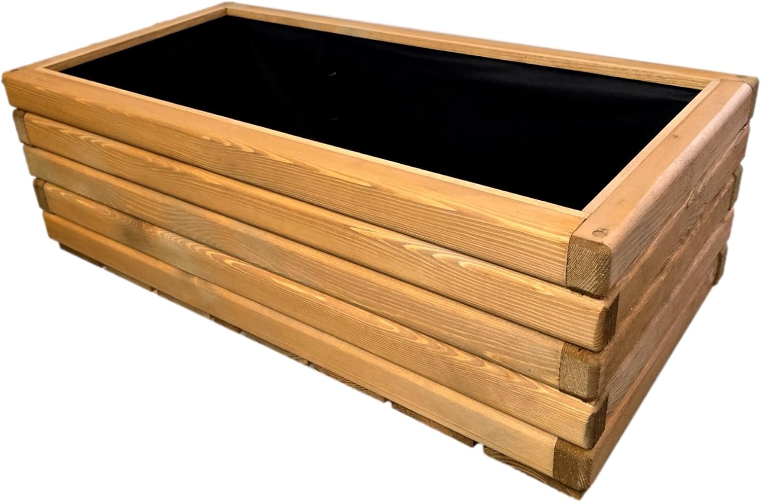 HOLZGARDEN Pflanzkübel Holz 80 x 30 x 40 cm Pinia