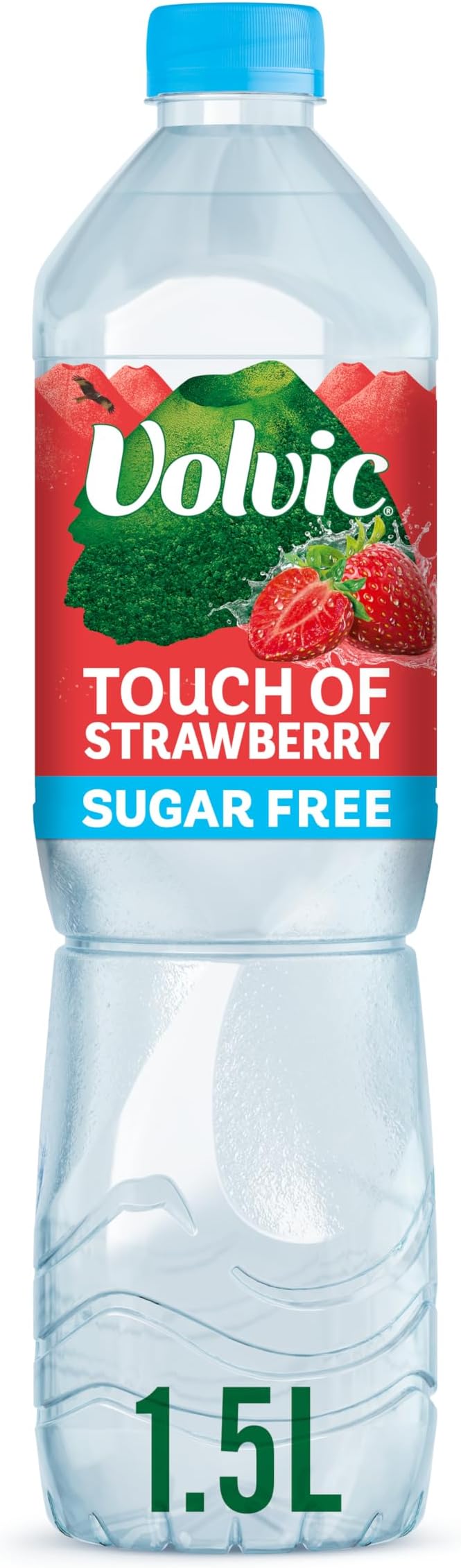 Volvic Touch of Fruit Sugar Free Strawberry Flavoured Water, 1.5 L