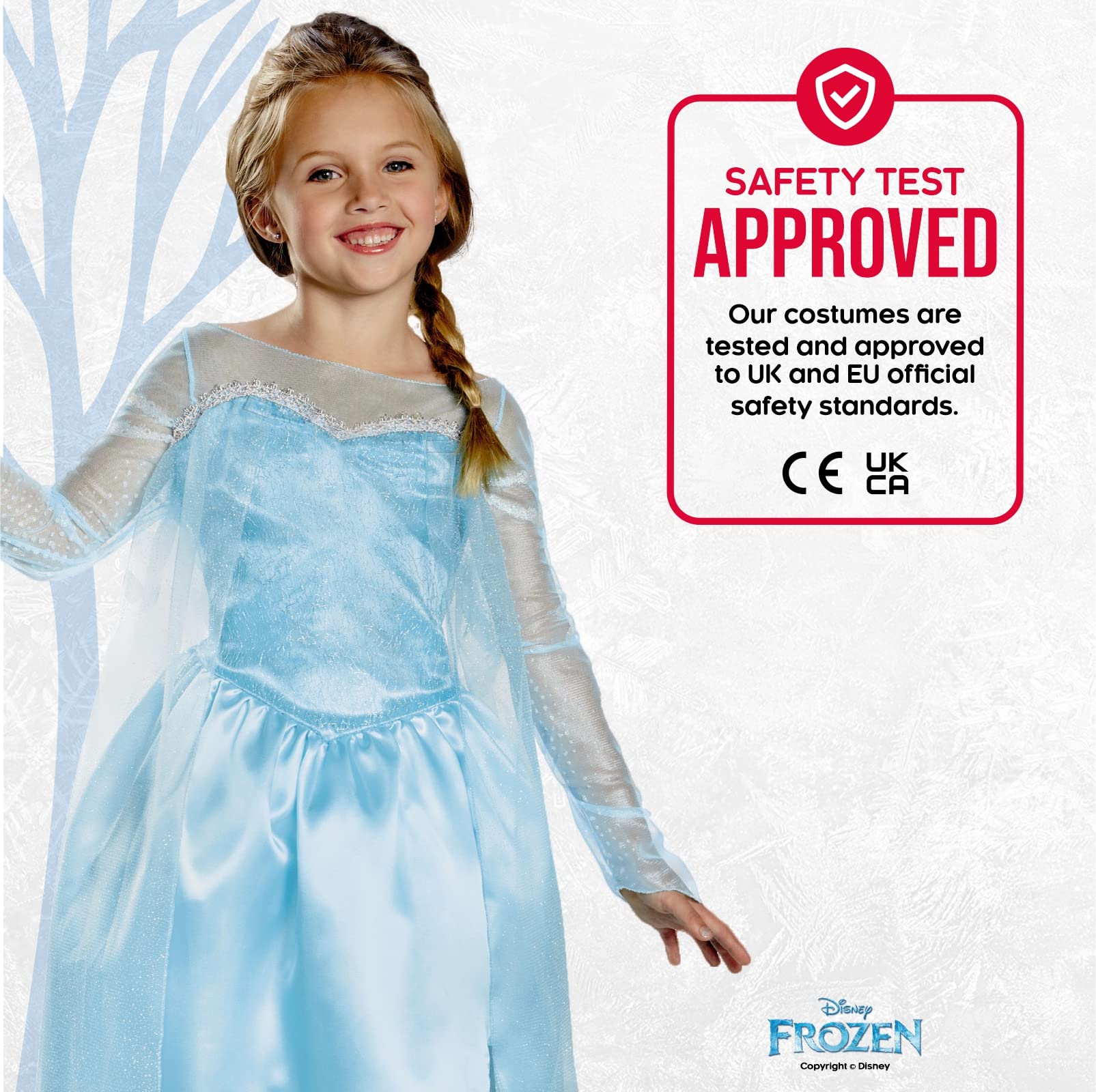Disney ufficiale Frozen Elsa Costume da bambina Elsa Vestito da bambina Elsa Costume da regina di ghiaccio, costume da principessa per bambini