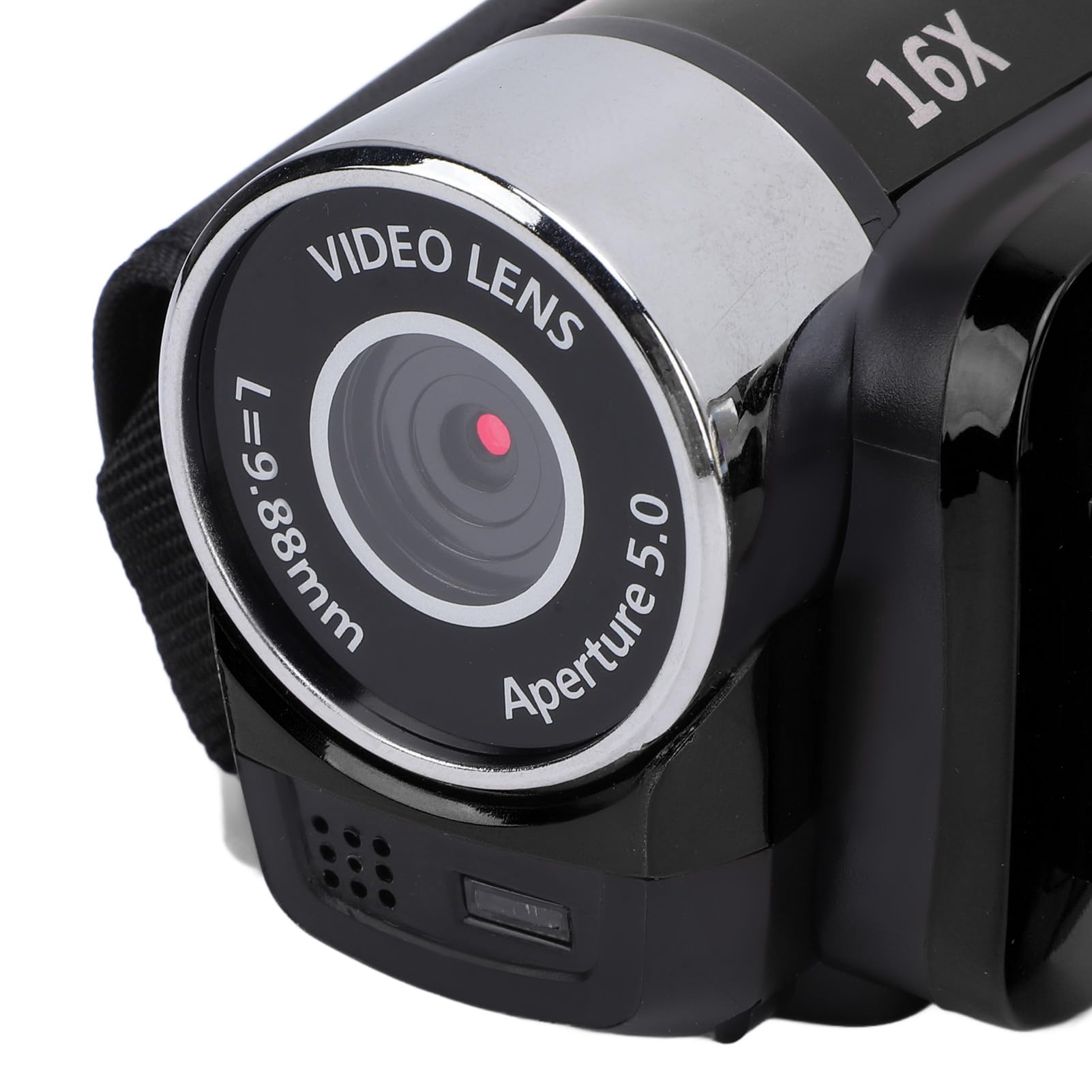 Elprico Videocamera Zoom Digitale 16X, Schermo Colorato da 2,4 Pollici, Fotocamera per Anti-vibrazioni per YouTube, Videocamera per Registrazione Video in Loop