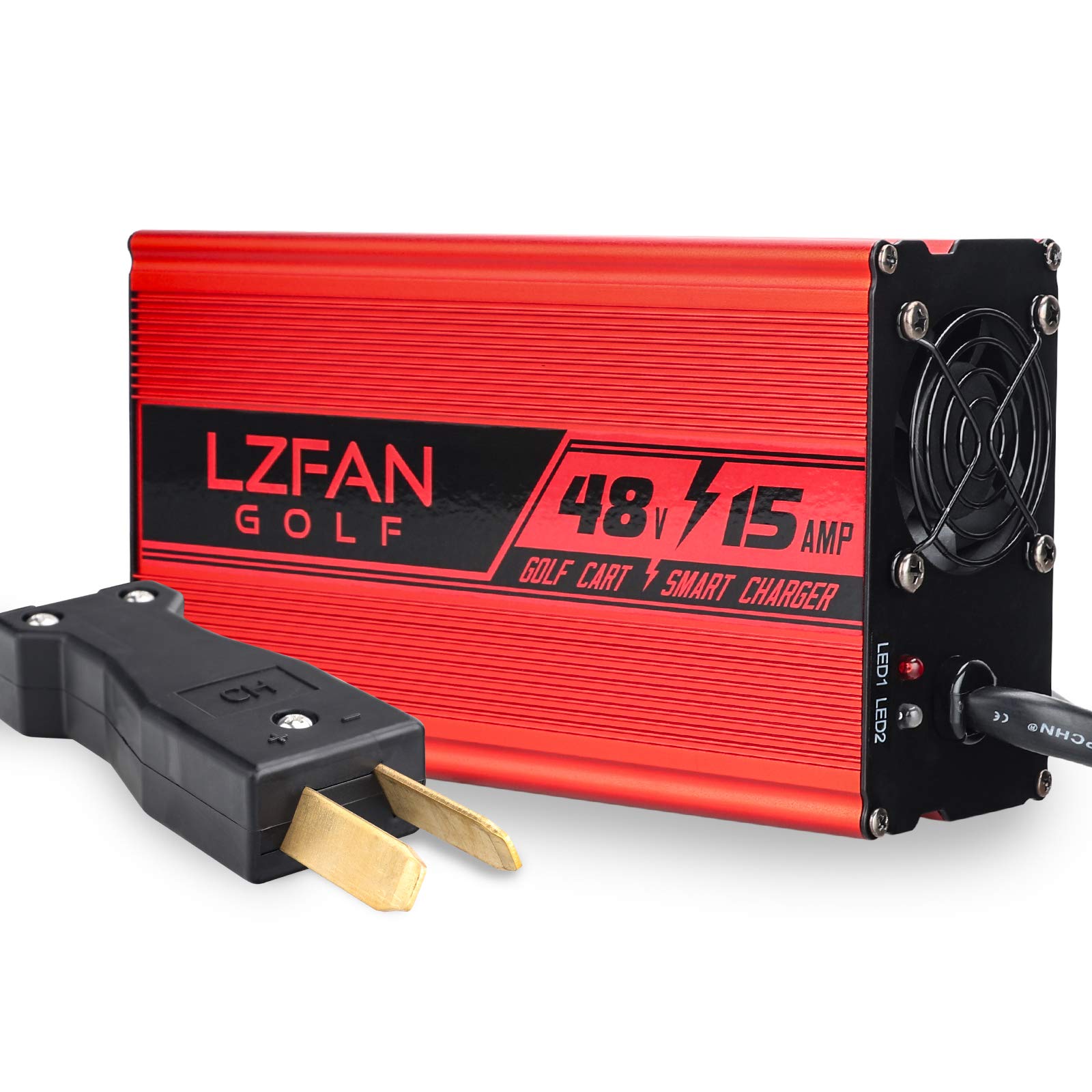 Buy LZFAN 48V 15 AMP Golf Cart Charger, Golf Cart Battery Charger for