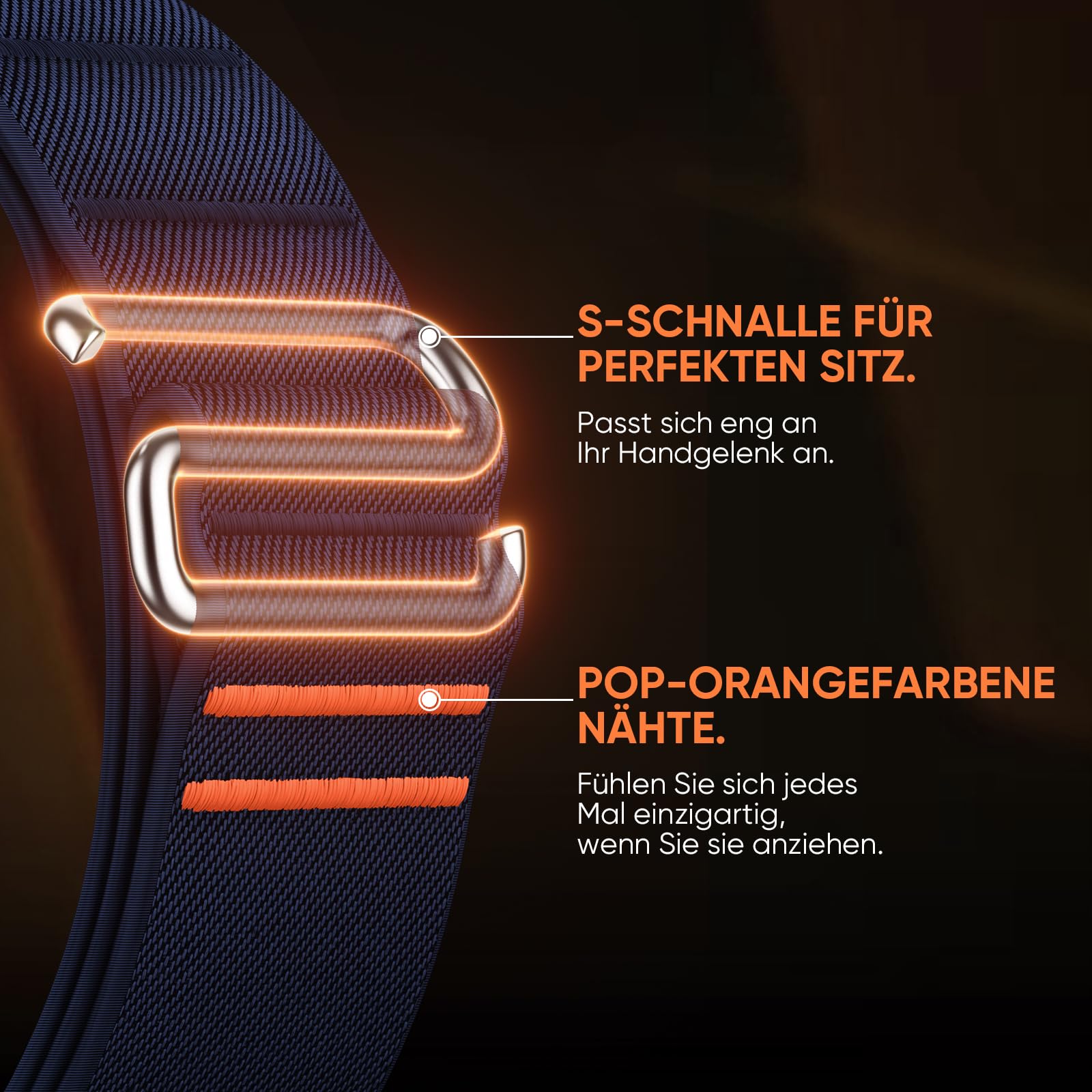Suitisbest Sportowa bransoletka kompatybilna z bransoletką Garmin, 22 mm, Quick Fit, rozciągliwa, nylonowa, sportowa opaska z haczykiem S