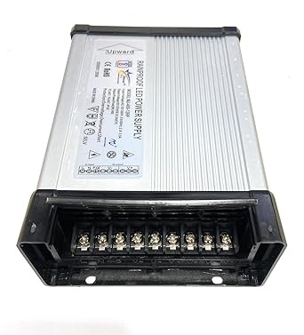 DHRUVPRO 12V Switched Rainproof Power Supply (Silver) (12V 400W 180x120x56mm Small Body)