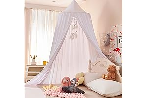 Dix Rainbow Princess Bed Canopy for Kids: Create a Magical Reading Nook or Play Space