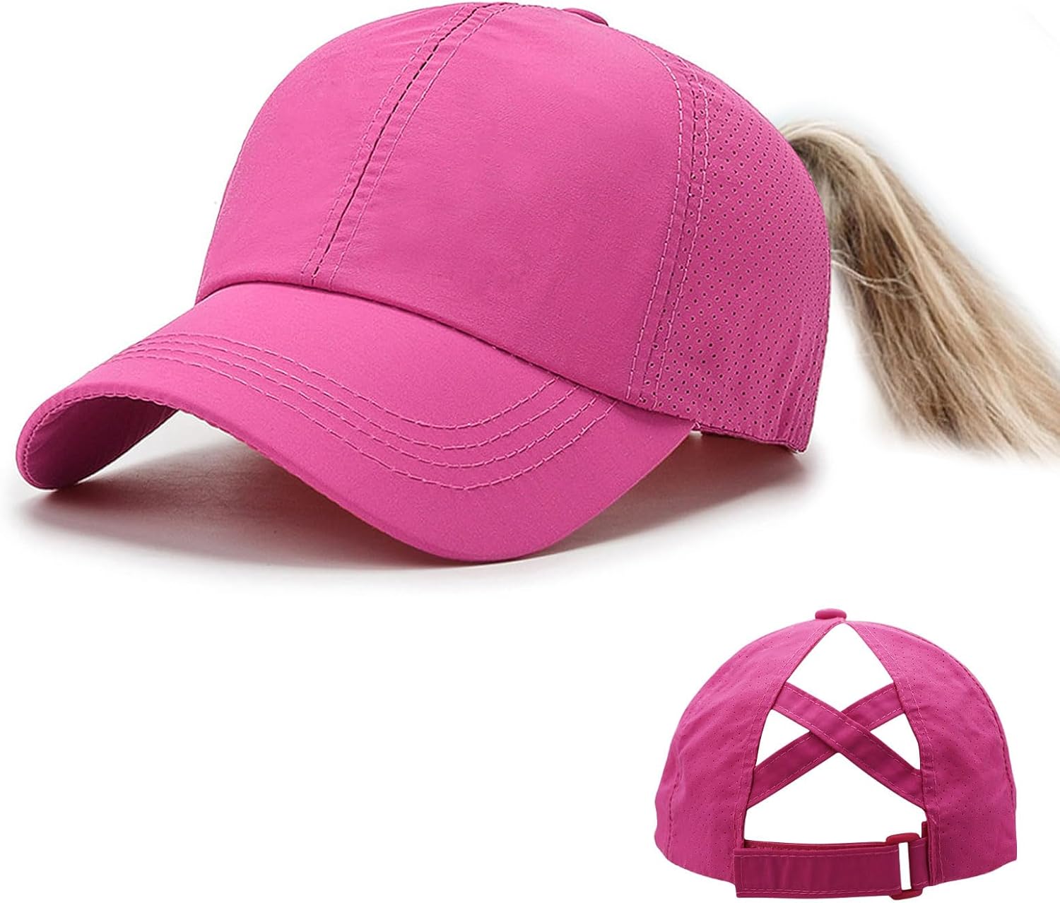 Cappello Baseball Donna Feelorna - Rete, Foro Coda Cavallo, Regolabile - Foto 4