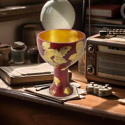 Miniatura 6 de Grial Cup Crafts, réplica de resina, réplica de película de película, colección coleccionable para decoración del hogar