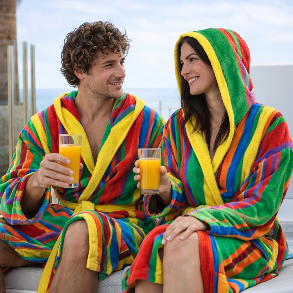Albornoz Jacquard 100% Algodón 500 g/m² Alta Absorción