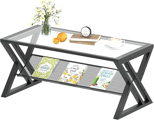 Miniatura 72 de Mesa de Centro para Sala de Estar Mesa Central Blanca, Mesa de Té Rectangular Simple y Moderna de Mármol Sintético con Marco de Metal Dorado Mármol