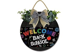 Colorful Welcome Back to School Wreath