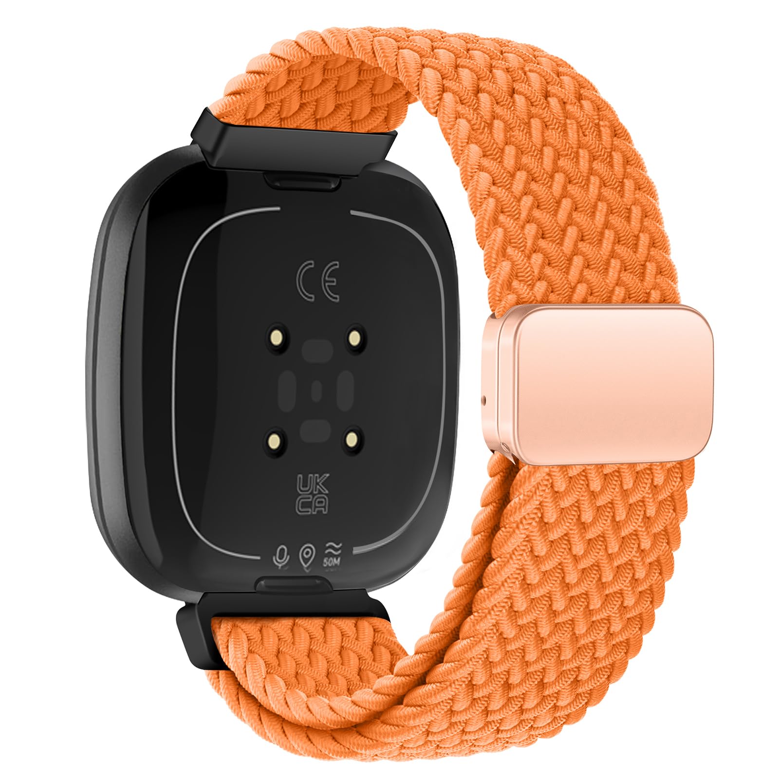 KEYSJEFF Nylon Watch Strap Compatible with Fitbit Versa 3/Versa 4/Fitbit Sense/Sense 2 Braided Elastics Sport Watch Band Adjustable Magnetic Buckle Straps Women Men (Not Include Watch) (#3) (B0CF9HVRCS) Amazon Price History, Amazon Price Tracker