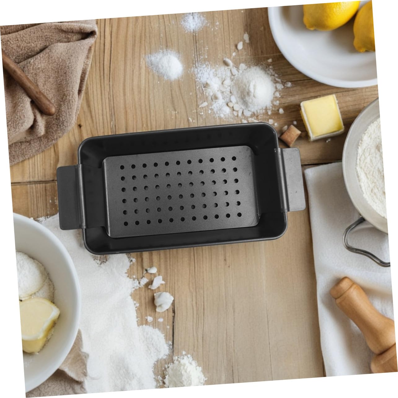 2 Stück Teiliges Schwarzes Toastbrot Backform mit Antihaftbeschichtung und Deckel Schwere Kastenform aus Metall für Fleischpasteten Brot und Kuchen Vielseitig für Familien und