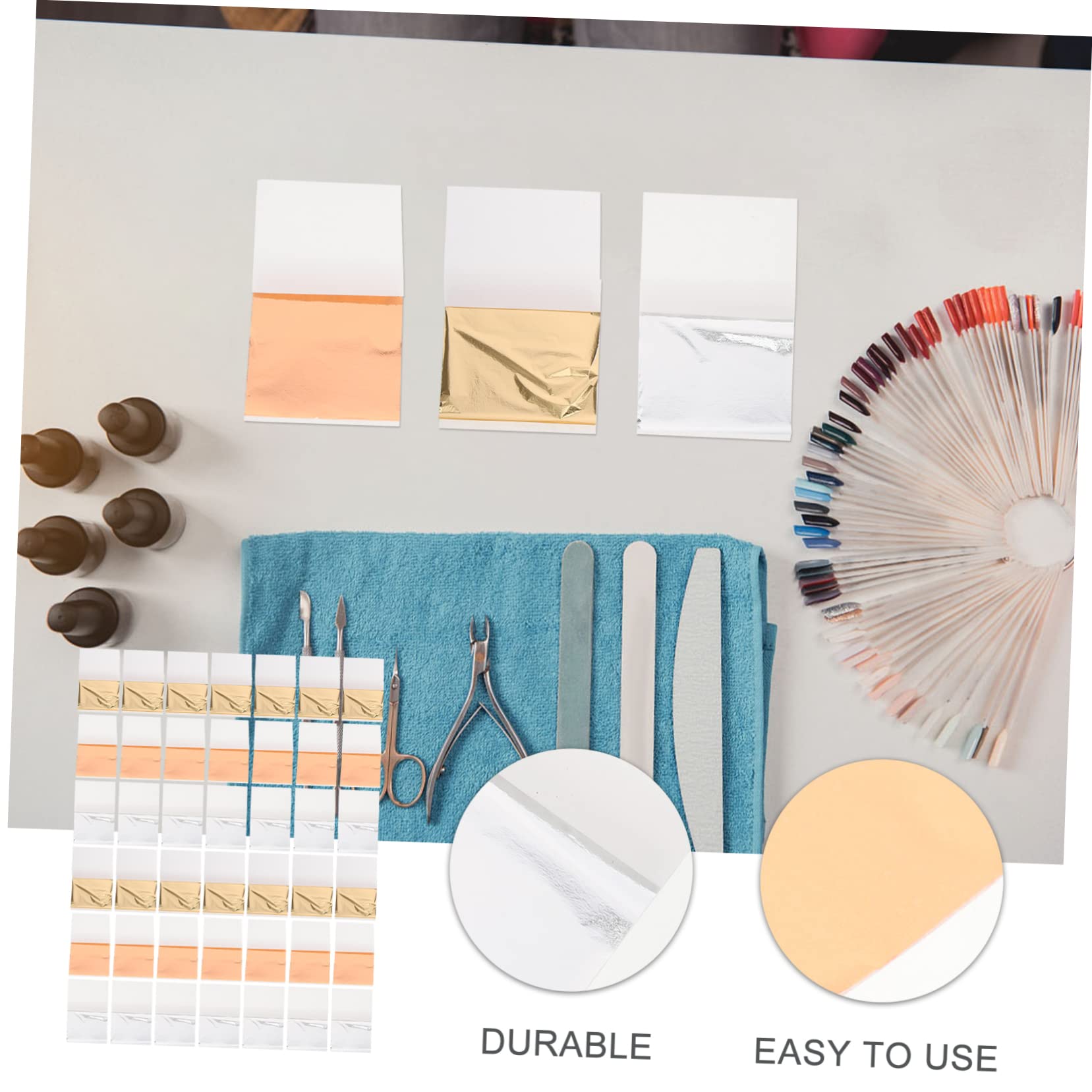 BESTYASH 2 Set Foil Per Unghie Decorazione E Accessori Per Nail Art Te Per Party E Speciali 300 Fogli*2