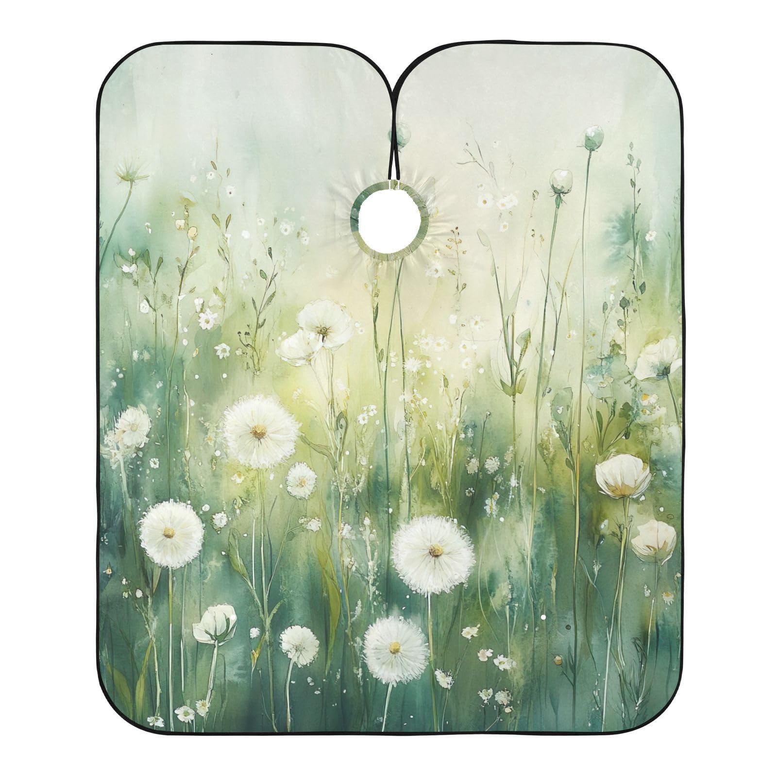 Hezely Dandelions Hair Dye Cape, Barber Cape for Adults,Waterproof Salon Cape,Waterproof Hairdressing Styling Hair Cutting, 65